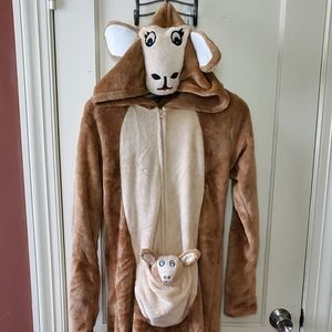 NWT adult kangaroo onesie w/ baby Joey